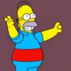 A cartoon character waving his hands A cartoon character waving his hands