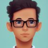 A close up of a boy wearing a glasses A close up of a boy wearing a glasses