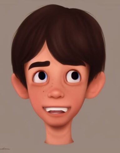 A crying boy