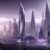A futuristic cities A futuristic cities