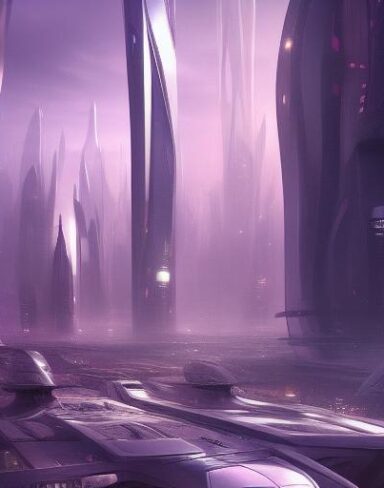 A futuristic city