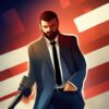 A man in a suit holding a gun A man in a suit holding a gun