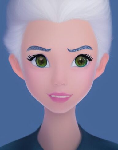 A white hair person