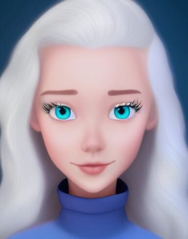 A white hair person