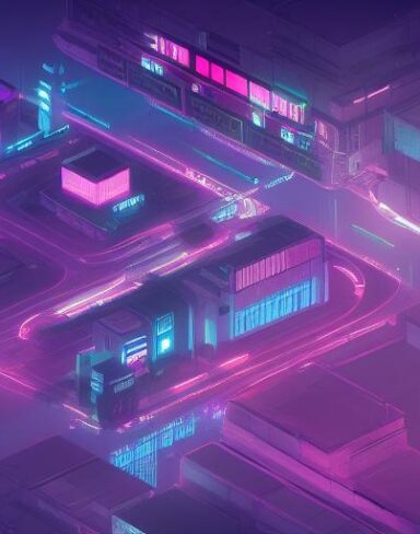 Cyberpunk speed art
