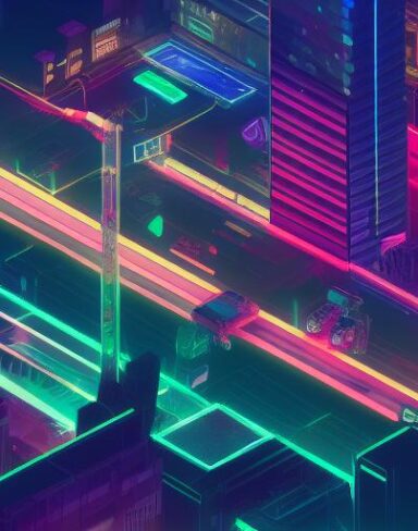 Cyberpunk speed art