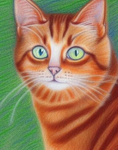 Drawing of cat
