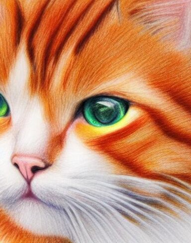 Drawing of cat