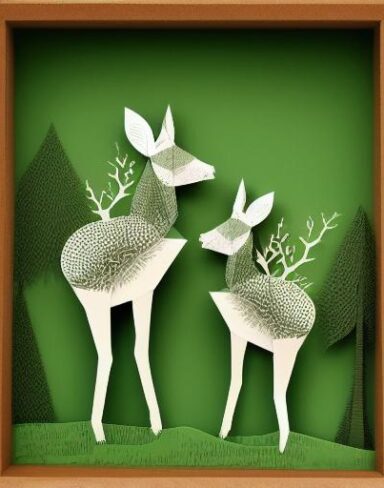 Layered paper art