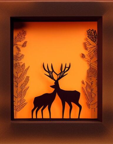 Layered paper art