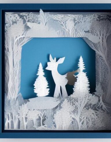 Layered paper art