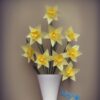 Paper flowers in a pot Paper flowers in a pot