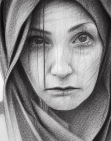 Rough pencil sketch