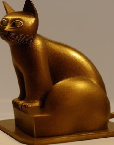 Statue of a cat