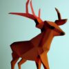 A deer paper cut A deer paper cut