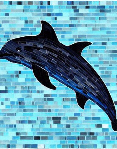 A dolphin swimming