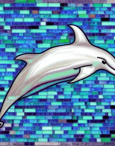 A dolphin swimming
