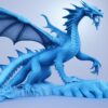 A dragon ice sculpture A dragon ice sculpture