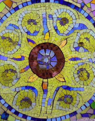 A flower mosaic