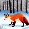 A fox in the snow A fox in the snow