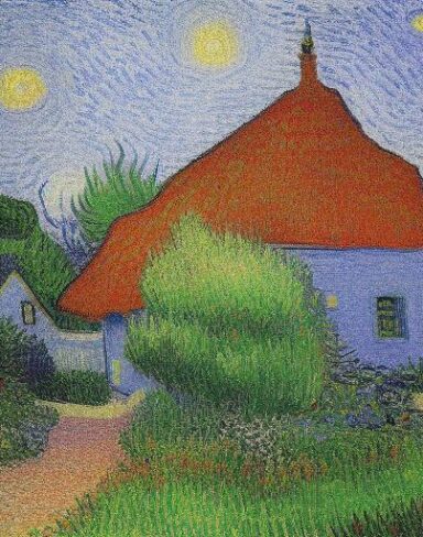 A house in a garden