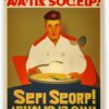 A man holding the spoon in front of a bowl of soup A man holding the spoon in front of a bowl of soup