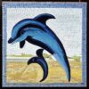 A mosaic of a dolphin in the costal inspired by Charles Ginner A mosaic of a dolphin in the costal inspired by Charles Ginner