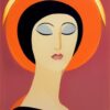 A painting of one woman A painting of one woman