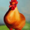 A painting of the hen A painting of the hen