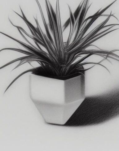 A plant in a vase