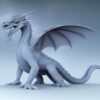An ice sculpture of a dragon in winter season An ice sculpture of a dragon in winter season