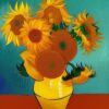 Art painting of sunflowers Art painting of sunflowers