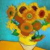 Art painting of sunflowers Art painting of sunflowers