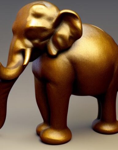 Bronze elephant