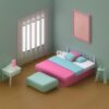 Cute isometric bedroom Cute isometric bedroom