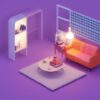 Cute isometric living room Cute isometric living room