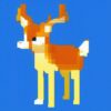 Deer with blue background Deer with blue background