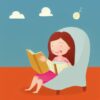 Girl is reading a book Girl is reading a book