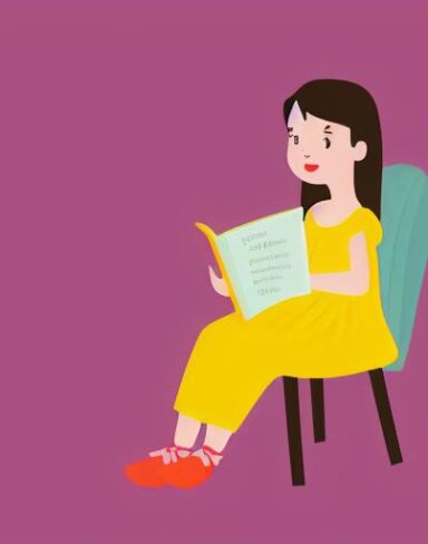 Girl reading a book