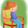 Girl sitting on a chair Girl sitting on a chair