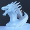 Ice sculpture of a ice dragon Ice sculpture of a ice dragon