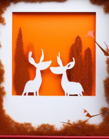 Layered paper art