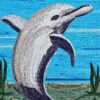 Mosaic of a dolphin in the costal inspired by Charles Ginner Mosaic of a dolphin in the costal inspired by Charles Ginner