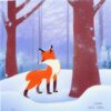 The fox that is sitting in the snow The fox that is sitting in the snow