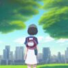 This mesmerizing anime portrait from Studio Ghibli captures a school girl in an extreme long-shot This mesmerizing anime portrait from Studio Ghibli captures a school girl in an extreme long-shot