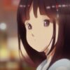 This mesmerizing anime portrait from Studio Ghibli showcases a school girl in a close-up shot This mesmerizing anime portrait from Studio Ghibli showcases a school girl in a close-up shot