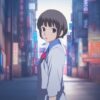 This mesmerizing anime portrait from Studio Ghibli showcases a school girl in a low angle shot This mesmerizing anime portrait from Studio Ghibli showcases a school girl in a low angle shot