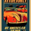 Vintage poster advertising vintage automobile Vintage poster advertising vintage automobile