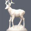 White statue of a deer White statue of a deer