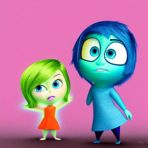 Best AI Photo: Inside out characters from a cartoon movie | Promptify